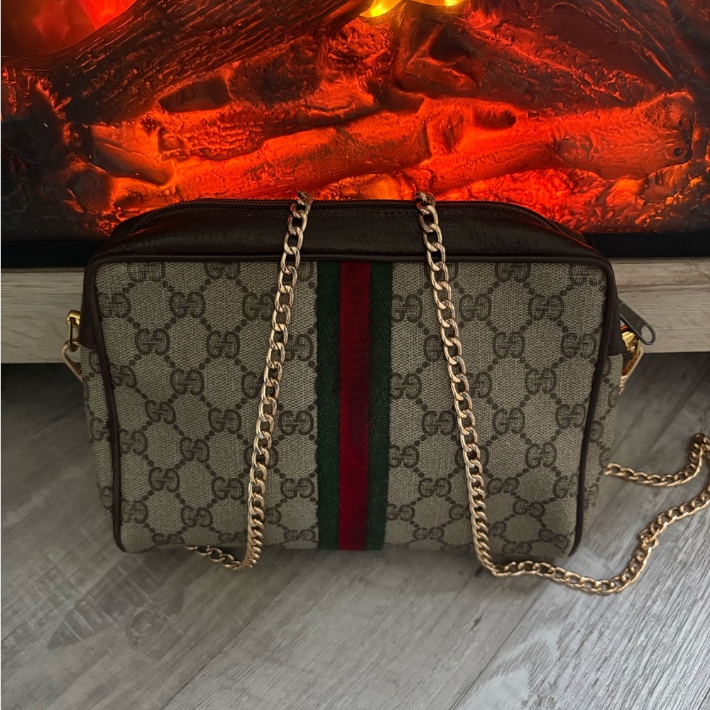 AUTHENTIC GUCCI Crossbody bag purse handbag clutch clutch tote vintage gg